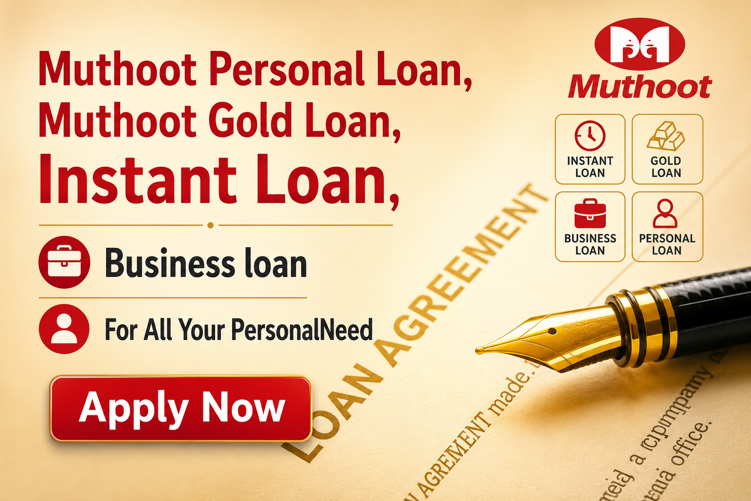 Muthoot Finance Gold Loan application process in India